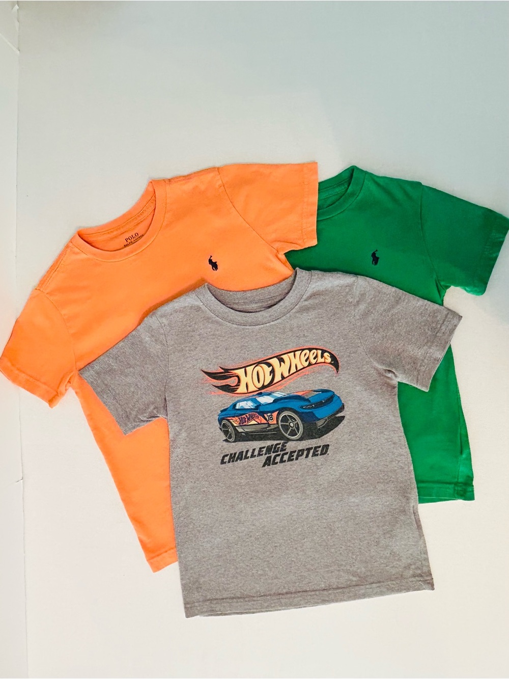 Group of Three Boys Size 5 Polo Ralph Lauren and Other Short Sleeve Tees